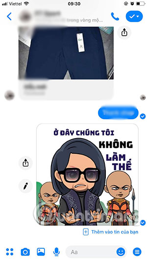 How to use Sticker Avengers: Endgame in Facebook Messenger Picture 5