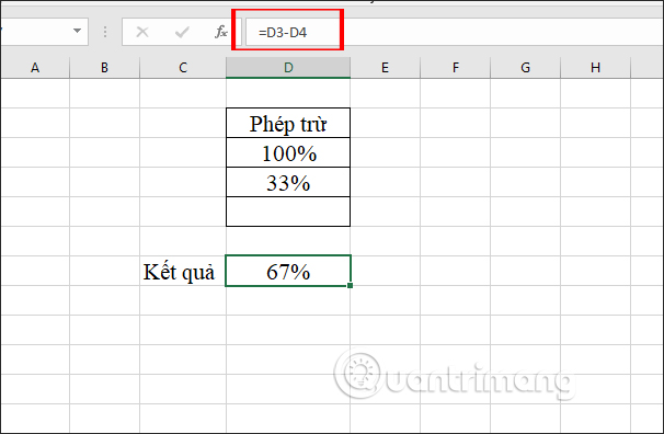 How to use subtraction in Excel Picture 4