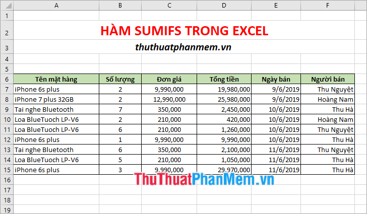 How to use SUMIF with 2 or more conditions in Excel Picture 2