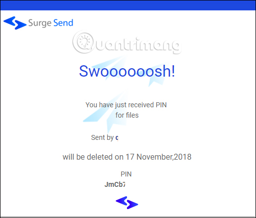 How to use Surge Send secure file sharing Picture 11