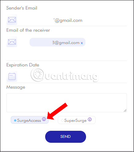 How to use Surge Send secure file sharing Picture 5