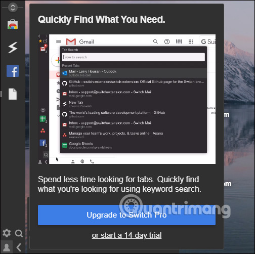 How to use Switch Workstation to manage tabs on Chrome Picture 5