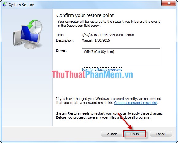How to use System Restore in Windows: Turn off, turn on, create, restore System Restore Picture 11