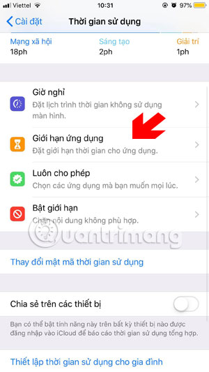 How to use the App restriction feature on iPhone / iPad Picture 4