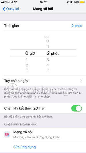 How to use the App restriction feature on iPhone / iPad Picture 6