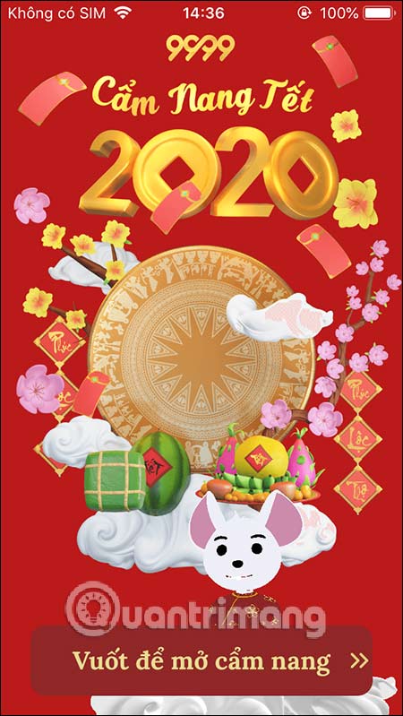 How to use the application 9999 Tet, Tet Canh Ty information store Picture 1
