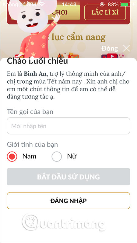 How to use the application 9999 Tet, Tet Canh Ty information store Picture 3