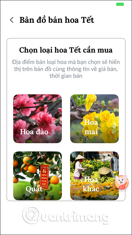 How to use the application 9999 Tet, Tet Canh Ty information store Picture 5