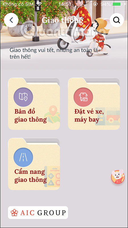 How to use the application 9999 Tet, Tet Canh Ty information store Picture 8