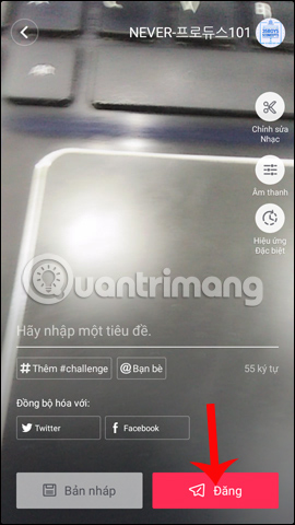 How to use the application Tik Tok sing along to the music Picture 19