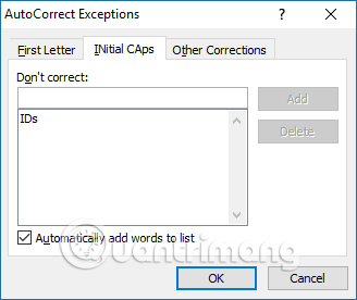 How to use the auto-capitalization feature on Word Picture 5