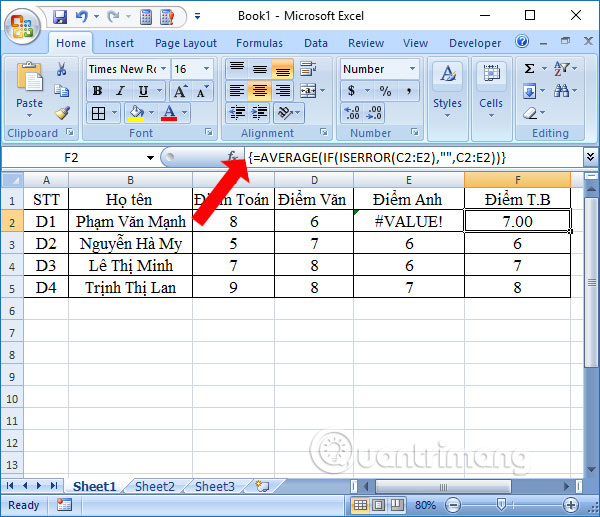 How to use the AVERAGE function in Excel Picture 8