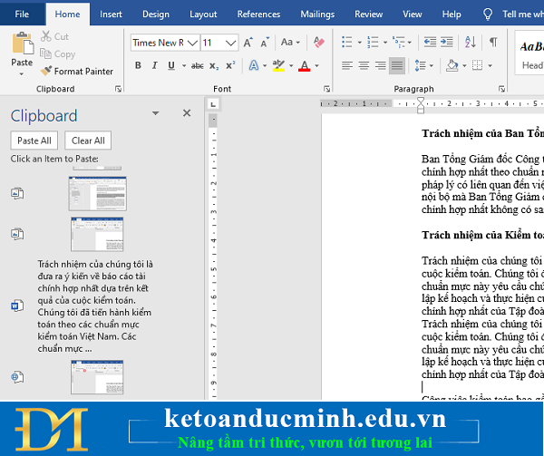 How to use the Clipboard copying tool in Microsoft Word? Picture 2