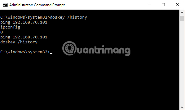 How to use the command history function in Command Prompt Picture 5