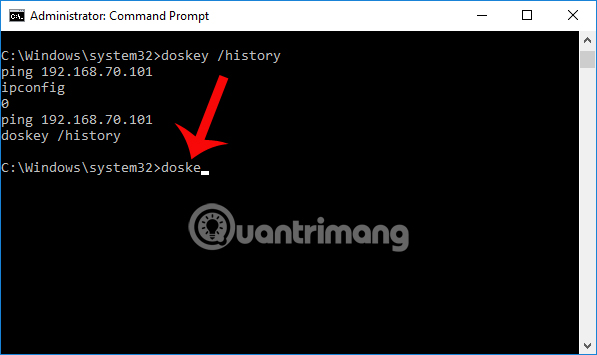 How to use the command history function in Command Prompt Picture 6