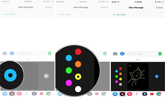 How to use the Digital Touch feature in iMessage Picture 2