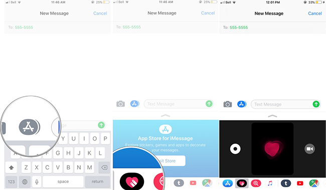 How to use the Digital Touch feature in iMessage Picture 3