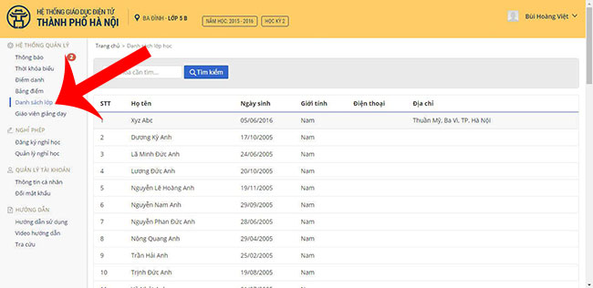 How to use the electronic contact book of Hanoi City Picture 5