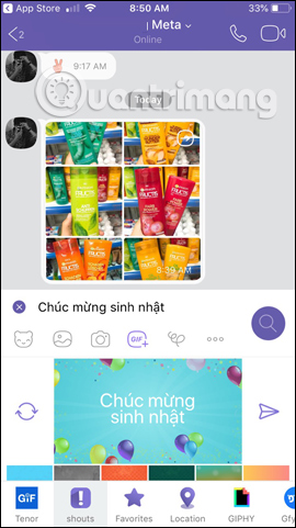 How to use the extended chat utility on Viber Picture 5