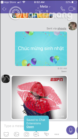 How to use the extended chat utility on Viber Picture 9