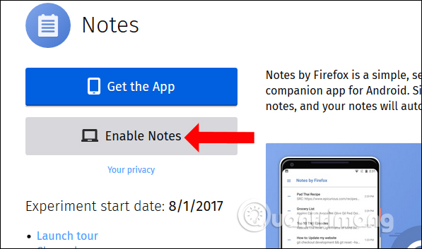 How to use the Firefox Notes note utility Picture 4