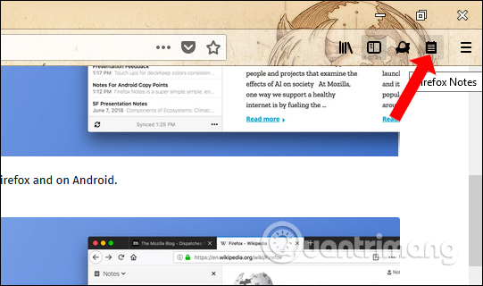 How to use the Firefox Notes note utility Picture 5
