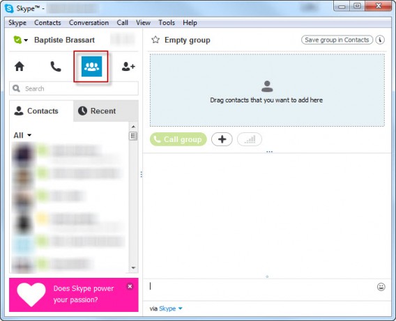 How to use the free group video calling feature on Skype Picture 2