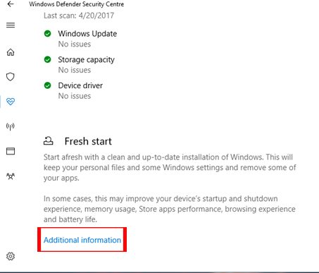 How to use the Fresh Start feature to restore Windows 10 Creators Update settings Picture 4