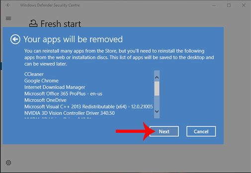 How to use the Fresh Start feature to restore Windows 10 Creators Update settings Picture 8