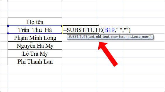 How to use the function to delete spaces in Excel Picture 4