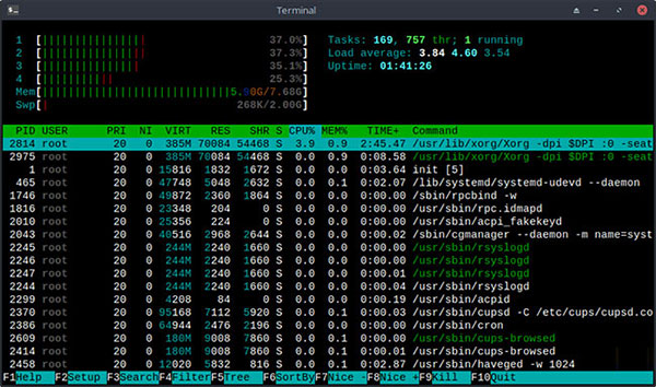 How to use the htop command to monitor system processes in real time Picture 2