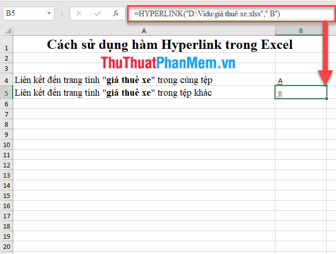 How to use the Hyperlink function in Excel Picture 4
