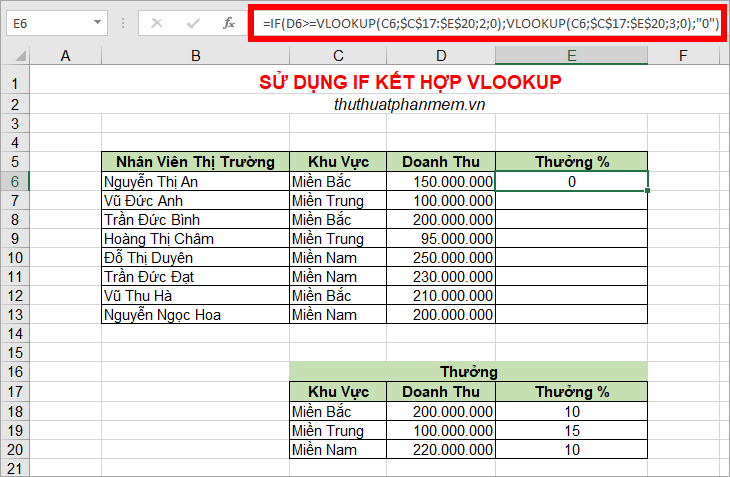 How to use the IF function with VLOOKUP (examples and how to) Picture 3