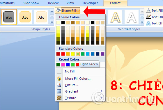 How to use the impact button on PowerPoint Picture 10