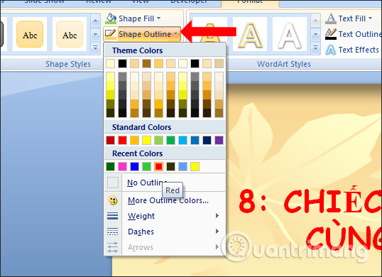 How to use the impact button on PowerPoint Picture 11