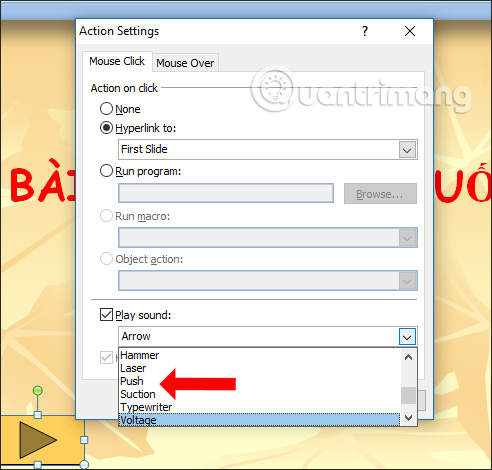 How to use the impact button on PowerPoint Picture 4