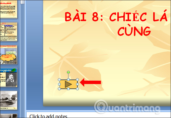 How to use the impact button on PowerPoint Picture 7