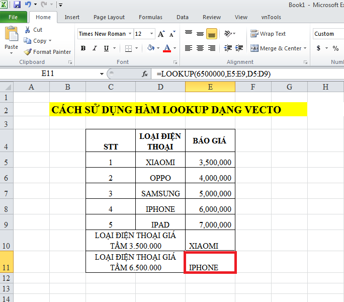 How to use the LOOKUP function in excel? Picture 10