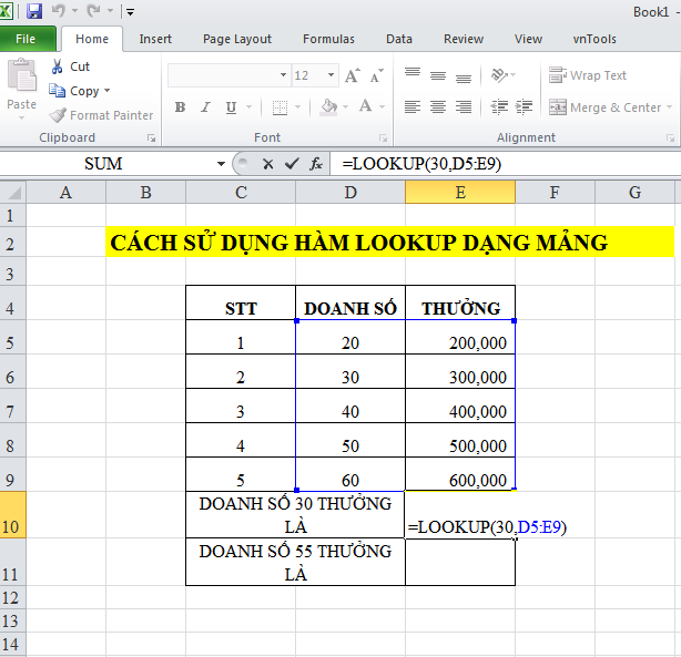 How to use the LOOKUP function in excel? Picture 2