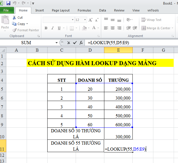 How to use the LOOKUP function in excel? Picture 4