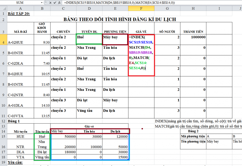 How to use the MATCH function and combine the MATCH function with the INDEX function Picture 5