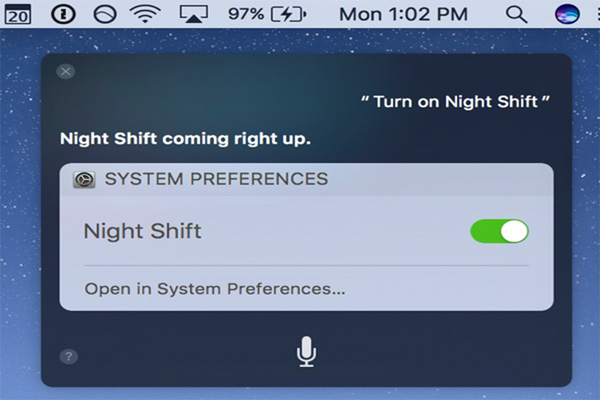 How to use the new Night Shift feature on macOS Sierra 10.12.4 Picture 6