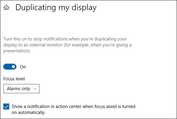 How to use the non-disturbing feature on Windows 10 April 2018 Picture 7