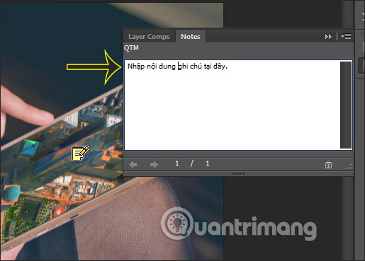 How to use the Note tool in Photoshop Picture 3