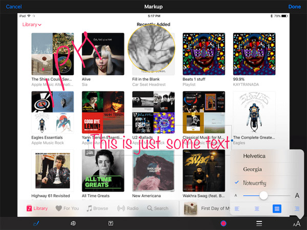 How to use the note-taking feature on Photo on iOS 10 Picture 4