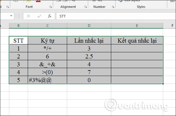 How to use the REPT function on Excel Picture 1