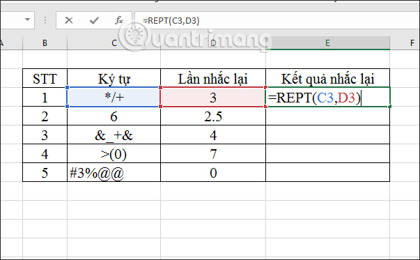 How to use the REPT function on Excel Picture 2