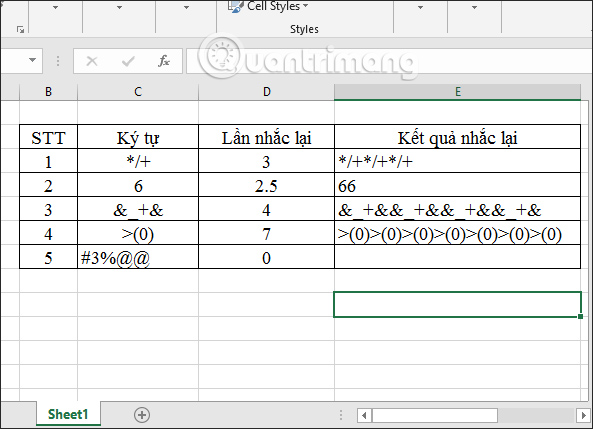 How to use the REPT function on Excel Picture 4