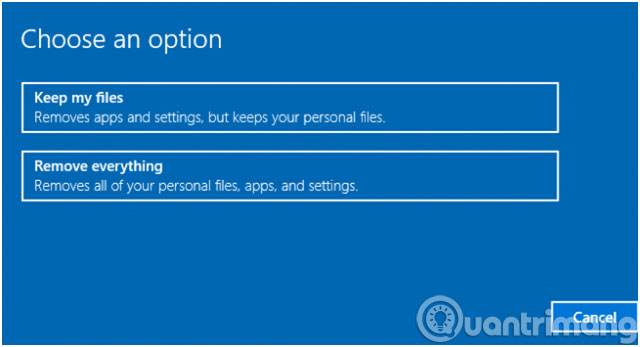 How to use the Reset feature on Windows 10 Picture 5
