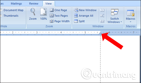 show side ruler in word